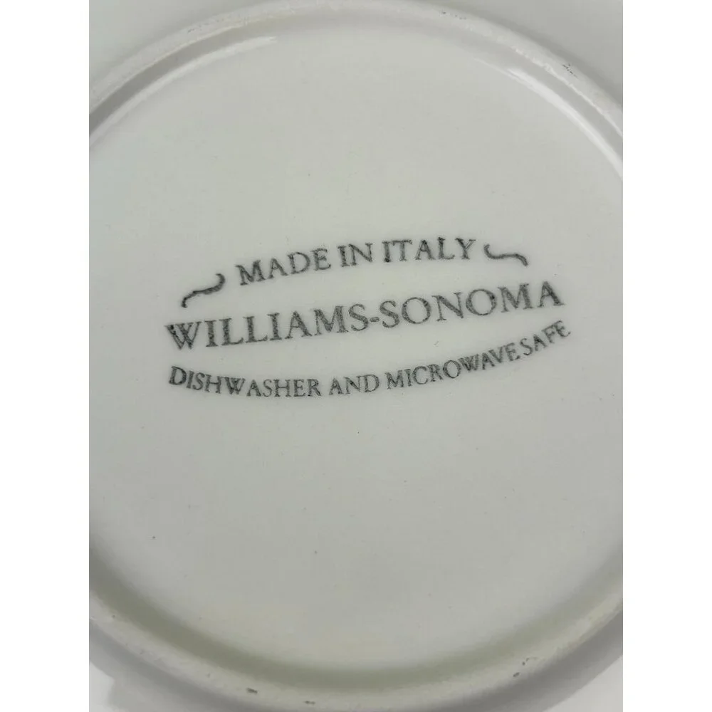 Williams Sonoma Napa Sage Italy Leaf Grape Dessert Bread Appetizer Plates 7